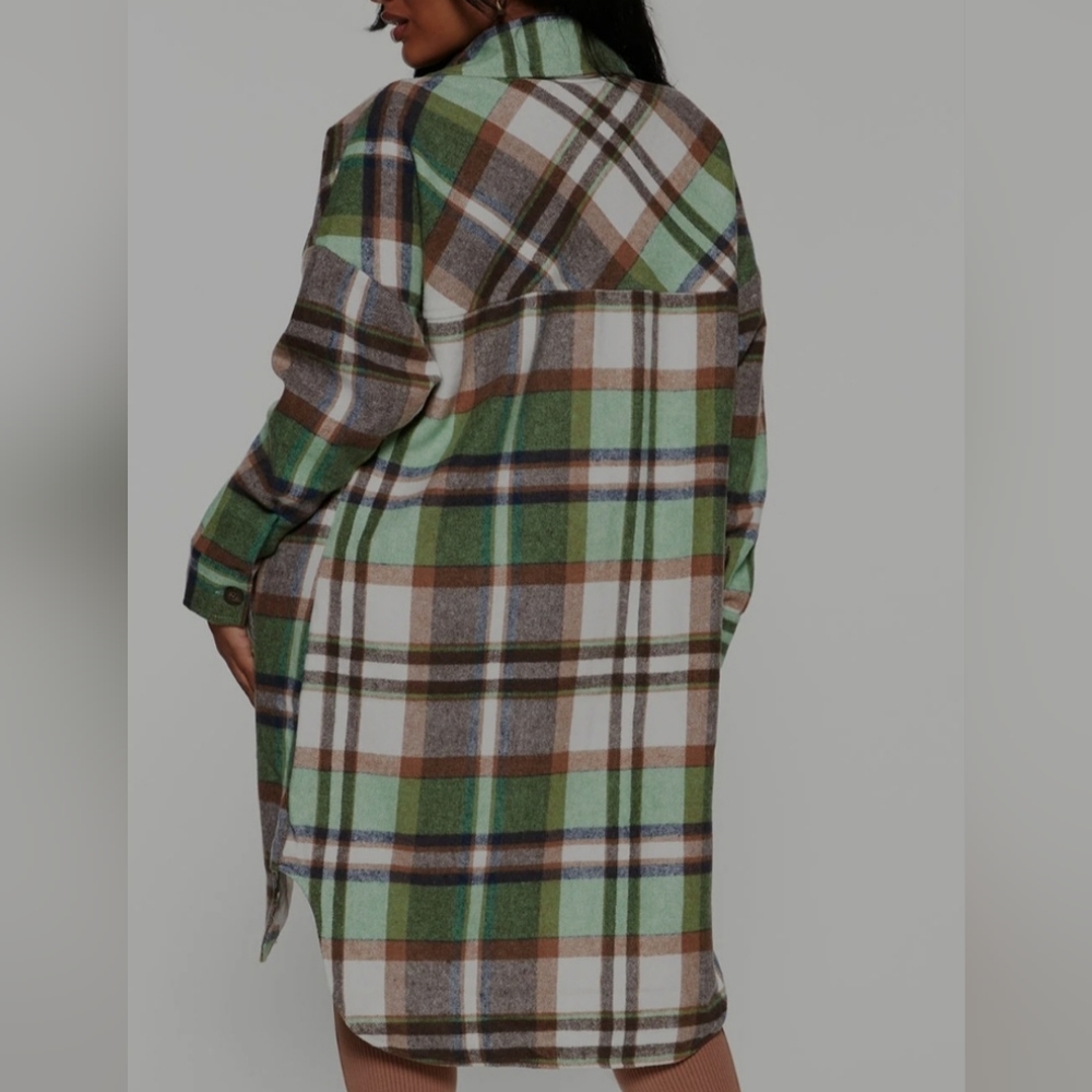 Multi Color Shirt Jacket - Picture 2 of 2